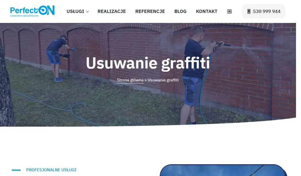 PerfectON - Usuwanie Graffiti Profesjonalnie